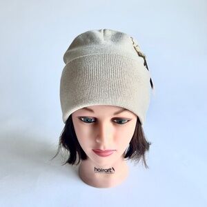 New Adore Alma Cream Knit Beanie One Size
